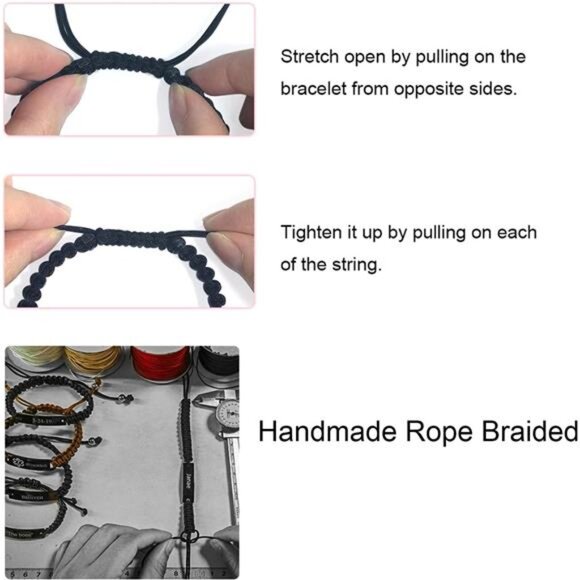 Matching Couples Bracelets for Women Men Long Distance Bracelets for Couples - Picture 4 of 7